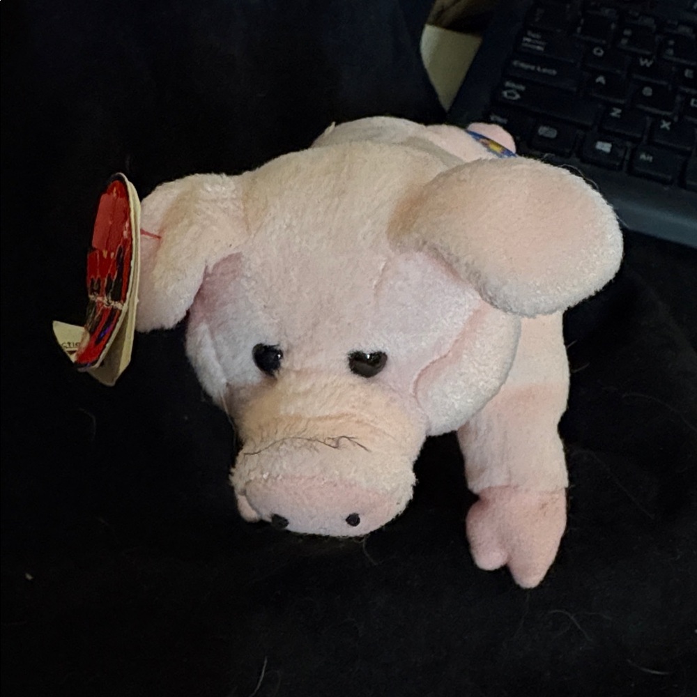 TY Pink Plushie Sniff Pig Toy